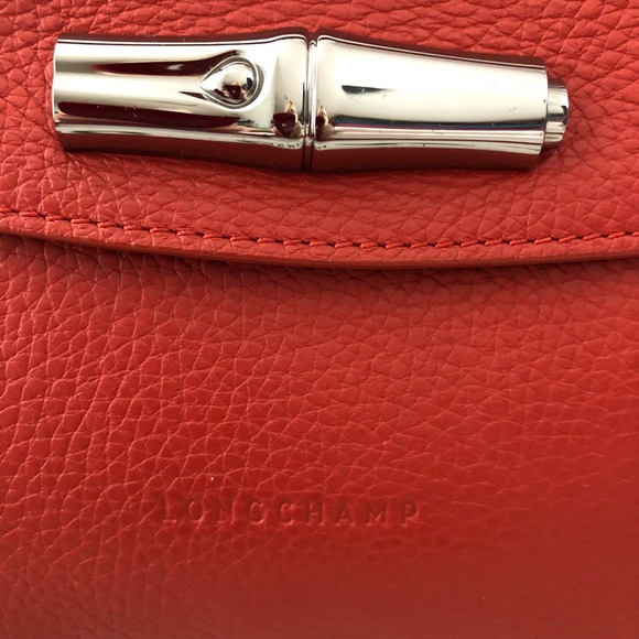 Longchamp top handle shoulder bag red. - Picture 5 of 8